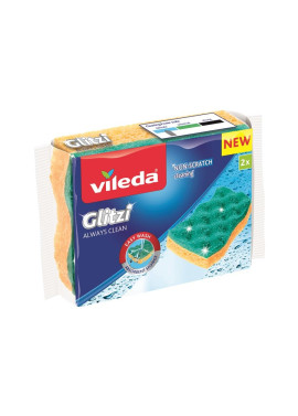 Glitzi Viscose Scouring Pad Always Clean 2 pcs