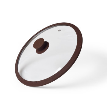 Stikla vāks ARCADES 26 cm, tumši brūns