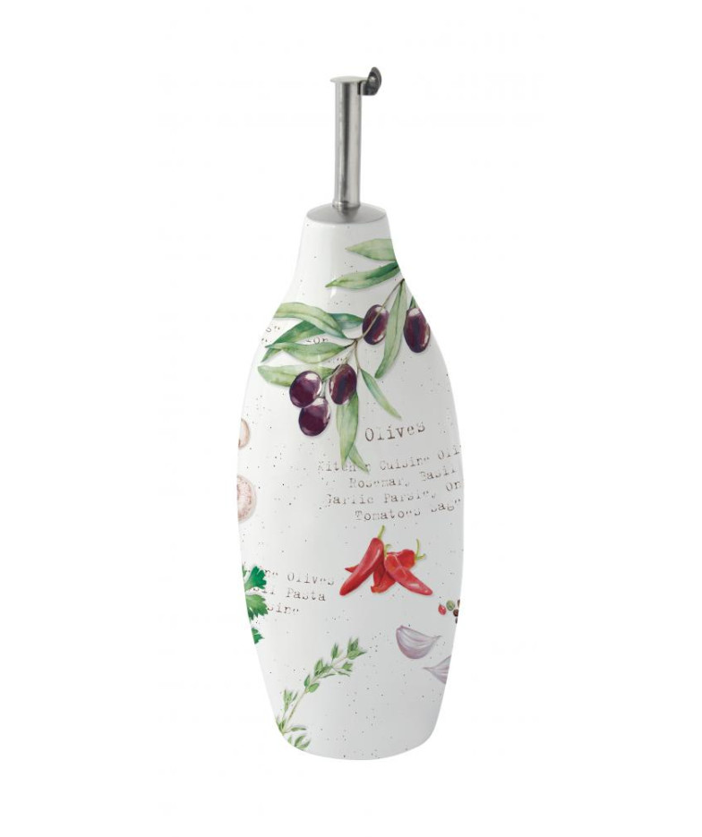 Oil and Vinegar Bottle 300ml, Porcelain, Easy Life