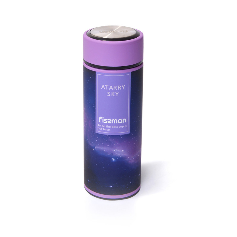 Double wall vacuum bottle 350 ml (stainless steel), art. 9745