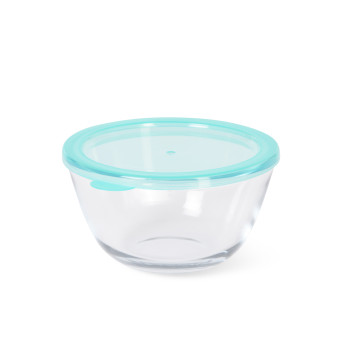 Stikla bļoda ar vāku 15x8 cm/800 ml