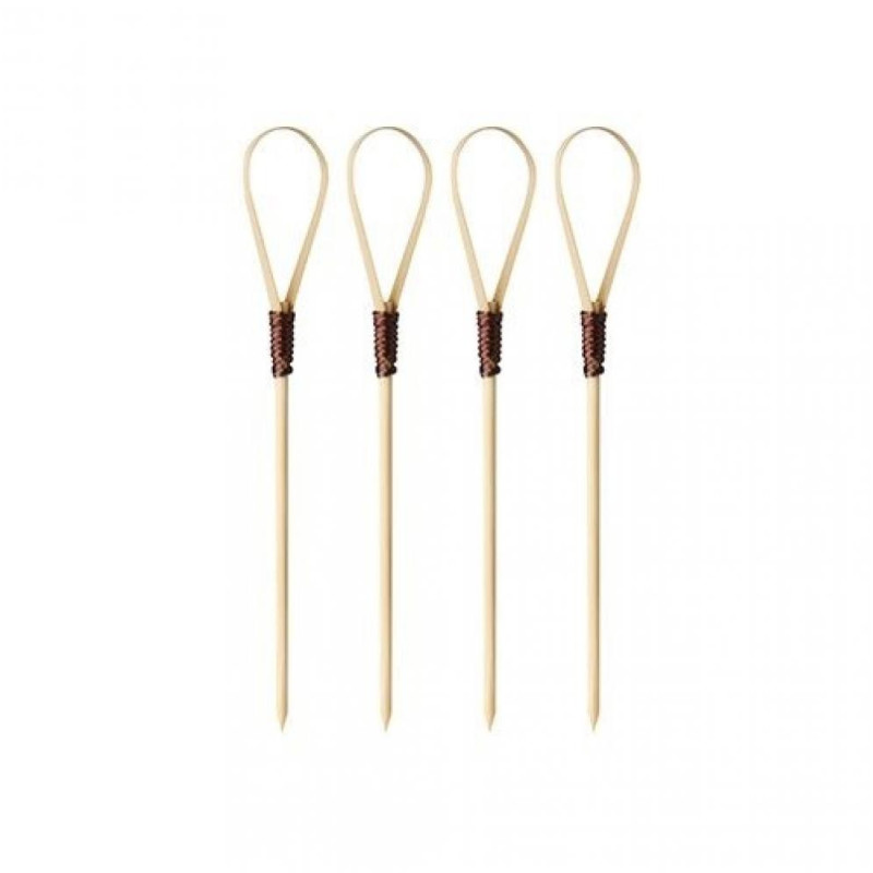 LOOP PĀRTIKAS IESMIŅI 10CM 100GAB, BAMBUSS [0,031KG/PAC], Pap Star