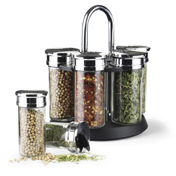Condiment set 6 pcs (glass)