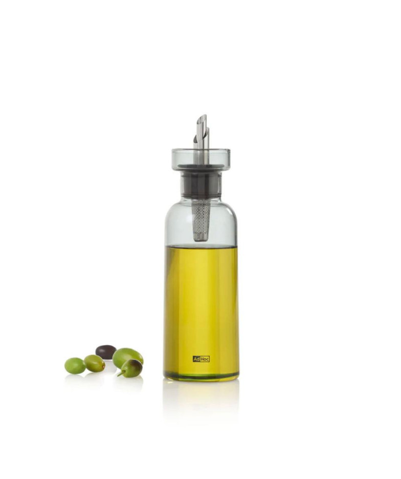 Aroma Pour бутылка для масла/уксуса 300 ml, H21CM, стекло/нержавеющая сталь, AdHoc