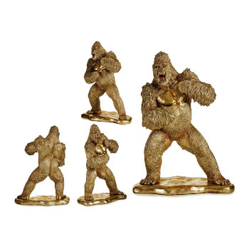 Dekoratyvinė figūrėlė Gift Decor XS210411 Auksinis Gorila 25 x 56 x 42 cm,,,