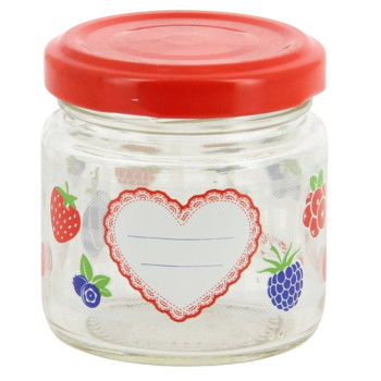 MIA JAR  100ML, AR SKRŪVĒJAMU VĀCIŅU, glass , Cerve