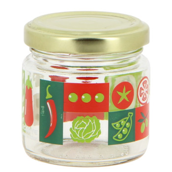 PACHINO JAR  100ML, AR SKRŪVĒJAMU VĀCIŅU, glass , Cerve