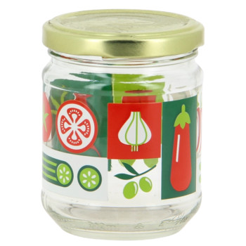 PACHINO JAR  200ML, AR SKRŪVĒJAMU VĀCIŅU, glass , Cerve