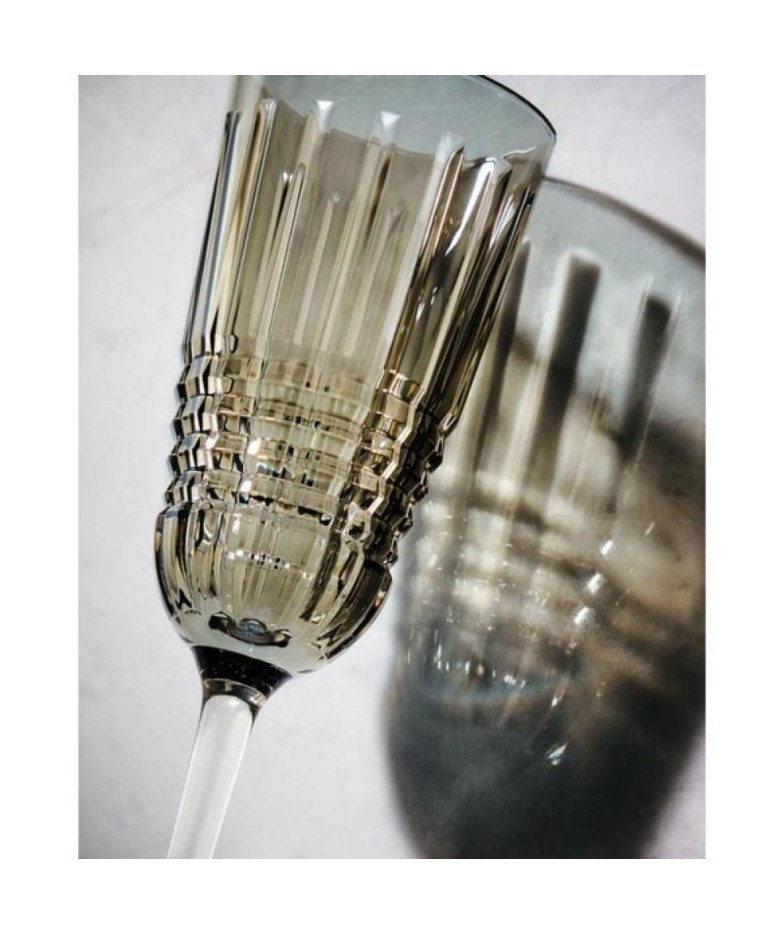 Rendez Vous Brume Marron кристальный бокал для шампанского 17CL Cristal d Arques
