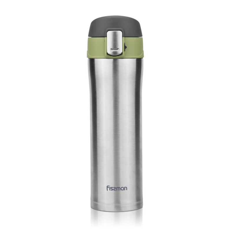 Double wall vacuum travel mug 420 ml (stainless steel)