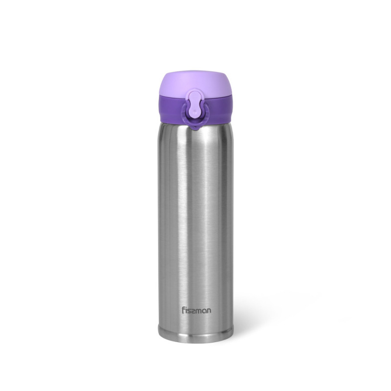 Double wall vacuum travel mug 430 ml (stainless steel)