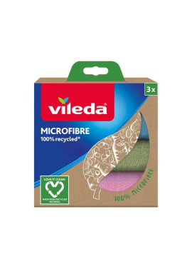 Microfiber cloth 100 %Recycled 3pcs