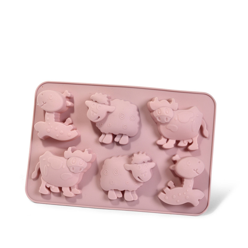 Cepšanas forma ZIRDZIŅŠ, AITIŅA, GOTIŅA 25x17x3 cm 6 gb. (silikons)