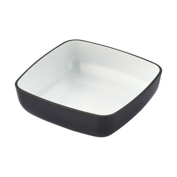 Dubuo Balta / Juoda Melaminas Kvadratai 13 x 13 x 4 cm
