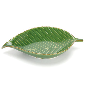 Bowl GREEN 35.5x22x5.5 cm (ceramic)