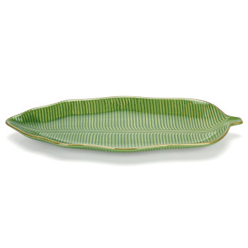 Plate GREEN 47.6x21.5x4 cm (ceramic)