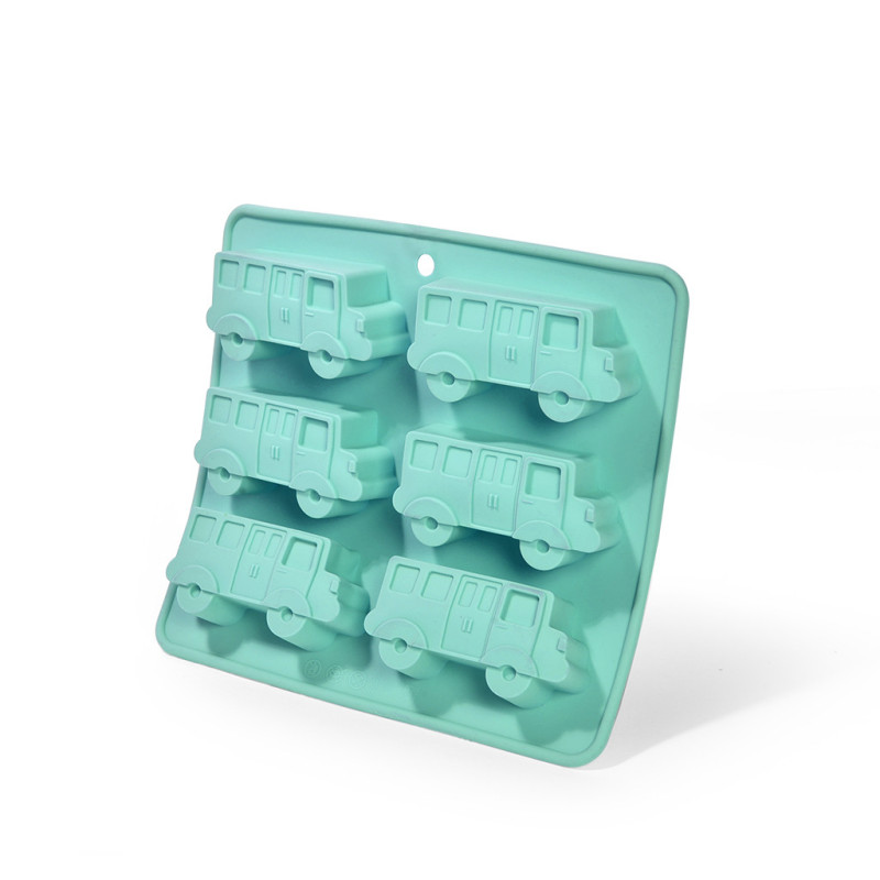 6 cups cake mould BUS 22x20x2.8 cm (silicone)