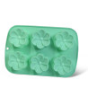 6 cups cake mould FLOWER 26.5x17x3 cm (silicone)