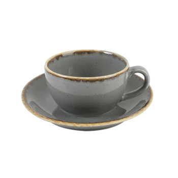 SEASONS tumši pelēka Cup  ar saucer 207ml, Porland