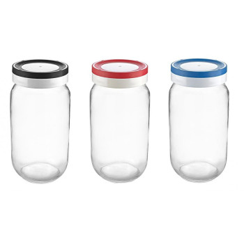 FOR STORAGE  CAPACITY  1L, AR COVER , ASORT.KRĀSAS, STIKLS, Anitex