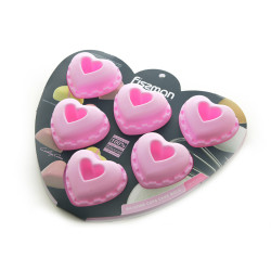 6 cups cake mold HEARTS...