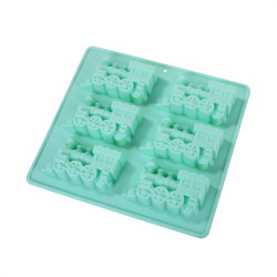 6 cups cake mold LOCOMOTIVE...