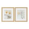 Canvas DKD Home Decor Crystal Canvas 33 x 3 x 38 cm,,,