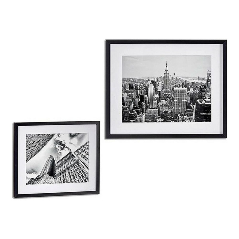 Painting 8430852949516 Residential building 43 x 3 x 53 cm Black Wood,,,