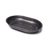 Roaster pan 39x28x7,5 cm with removable rack (carbon steel with non-stick coating)