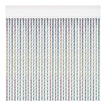 Užuolaidos Acudam Cantabria Durys Spalvotas Išorinis Sidabras PVC Aliuminis 90 x 210 cm,,,