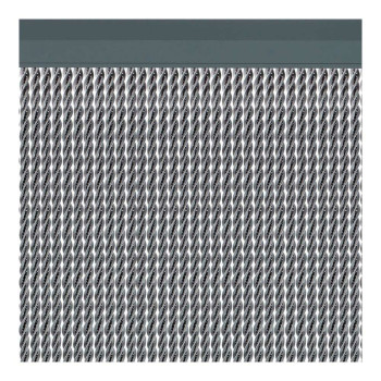 Užuolaidos Acudam Manacor Durys Sidabras Išorinis PVC Aliuminis 90 x 210 cm,,,