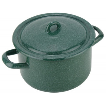 Puodas emal. 18cm 3.0L s/d GREEN