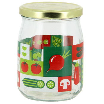 PACHINO JAR  500ML, AR SKRŪVĒJAMU VĀCIŅU, glass , Cerve