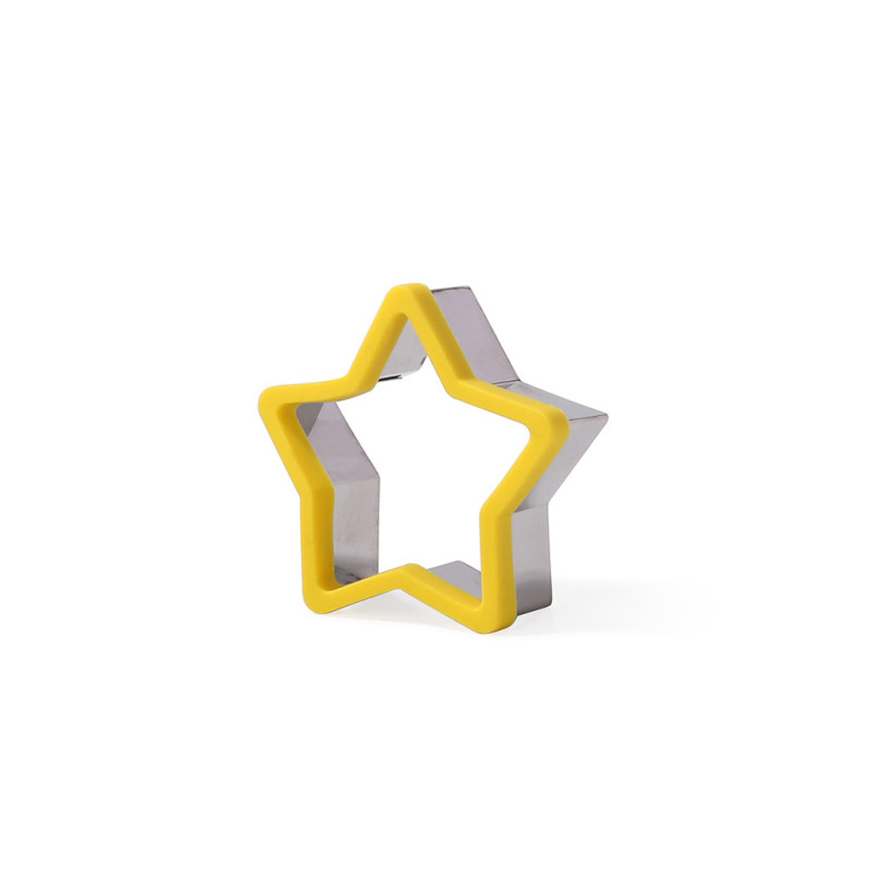 Cookie cutter 4 different shapes (16 pcs in display box) (stainless steel with silicone)