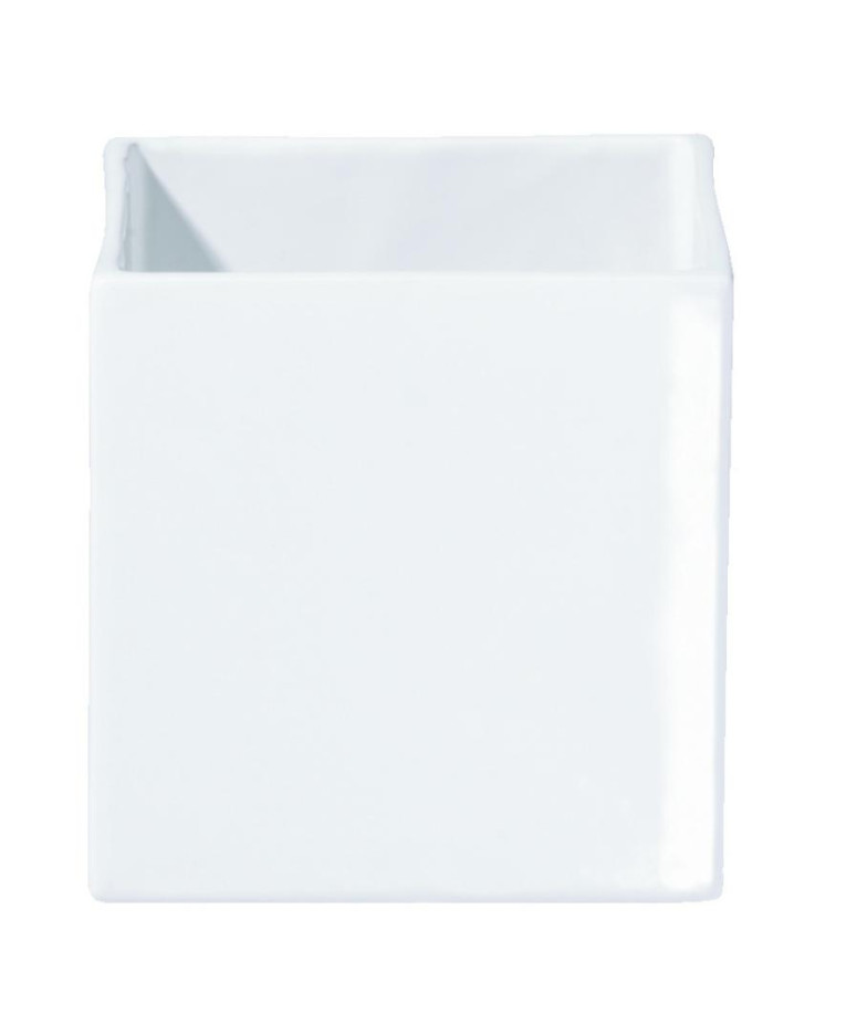 QUADRO ВАЗА 10x10CM H10CM, белая, керамика, ASA SELECTION