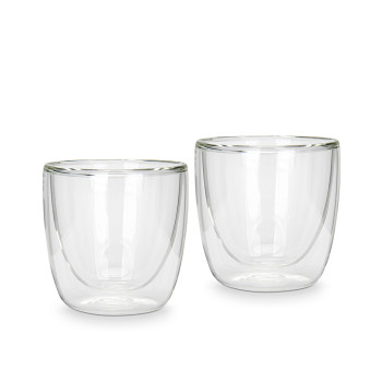 Dubultā stikla glāžu komplekts 100ml