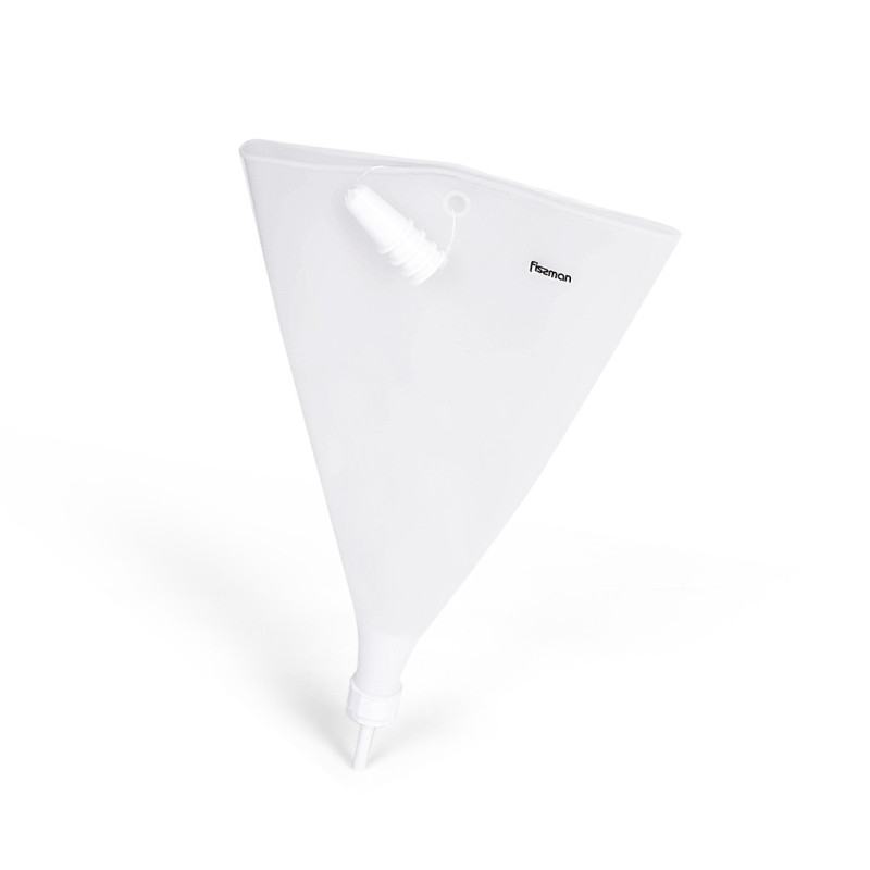 Icing bag 39.5x21 cm with 4 nozzles, color TRANSPARENT (silicone)