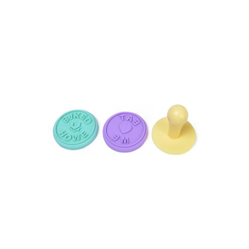 3 pcs сookie stamp set (silicone)