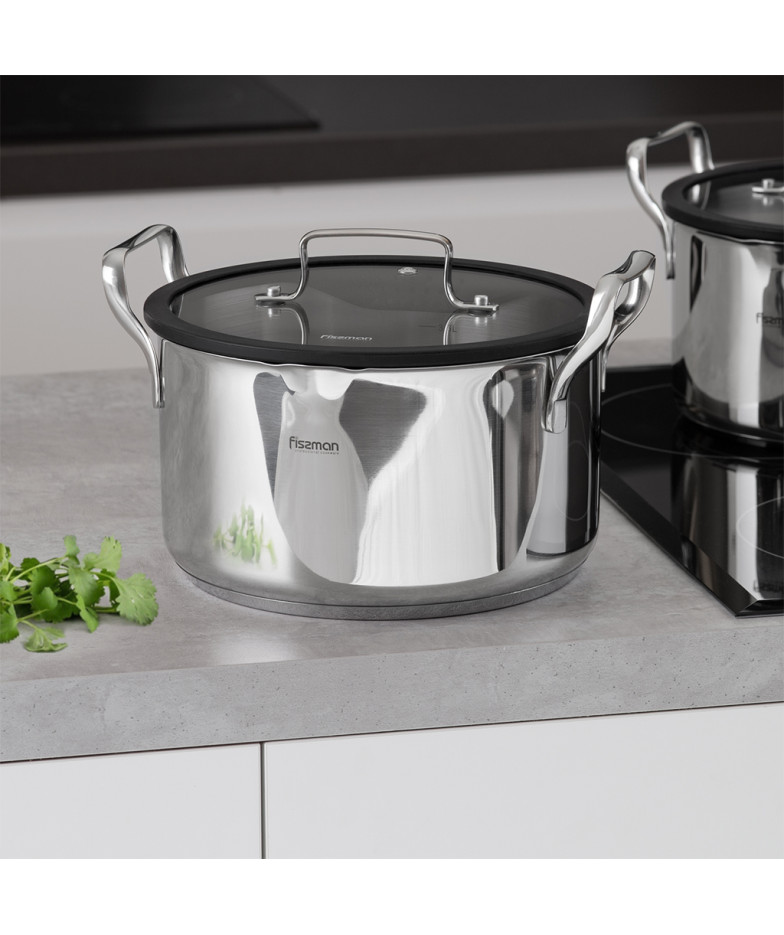 Pot FABIA 22x12.5 cm / 4.5 l with glass lid