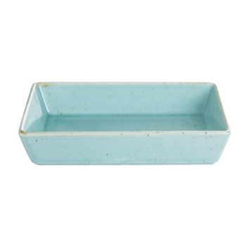 SEASONS TURQUOISE ПРЯМОЙ ūrveida тарелка  ar malām 13x10cm, Porland