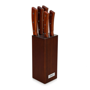 Set of knives in a wooden stand MAXIMUS 6 pr.