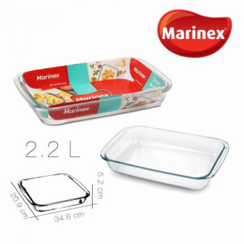 Indas kepimui stikl. 2.0L 33*19*5.2cm Marinex