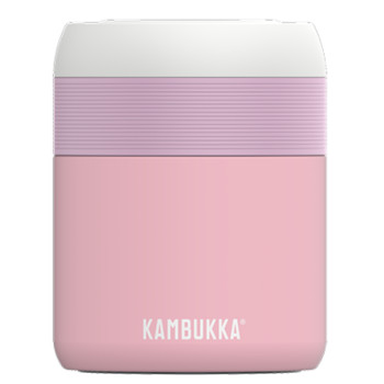 BORA ĒDIENU THERMOS  600ML, MATĒTS, ROZĀ, NER.TĒR., Kambukka