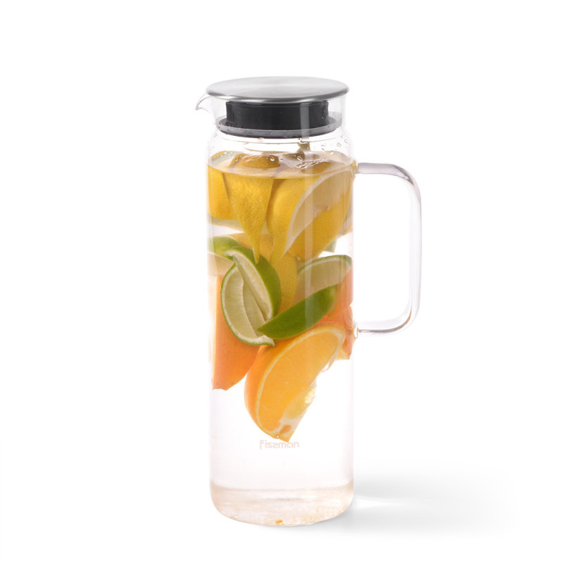 Jug GIORNO 1500 ml with filter (borosilicate glass)