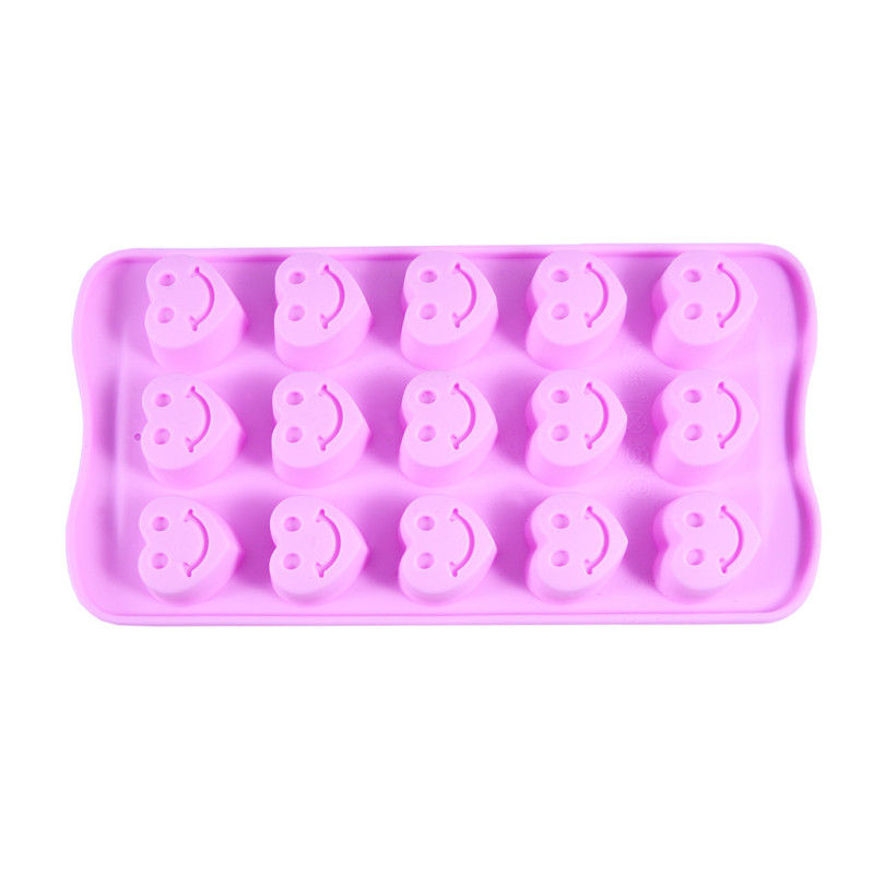 15 cups ice cube and chocolate mold LAUGHING HEARTS 21x10.5x1.7 cm (silicone)