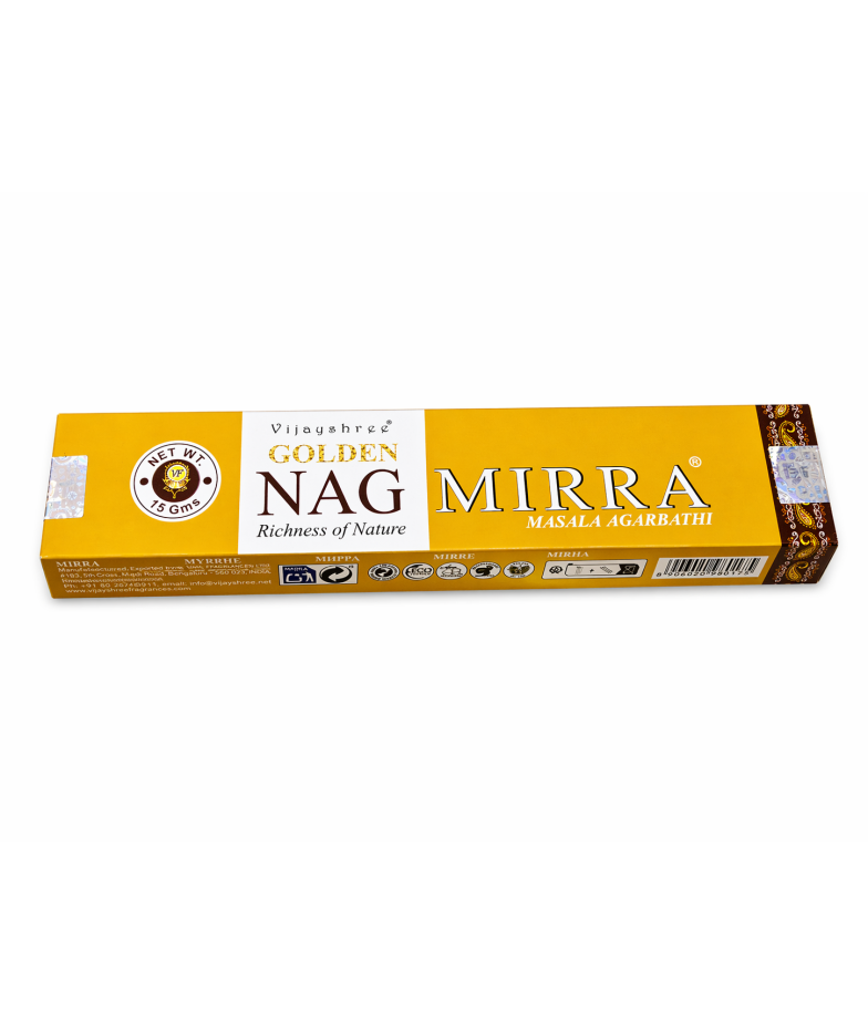 GOLDEN Nag Mirra благовония Masala 15 г