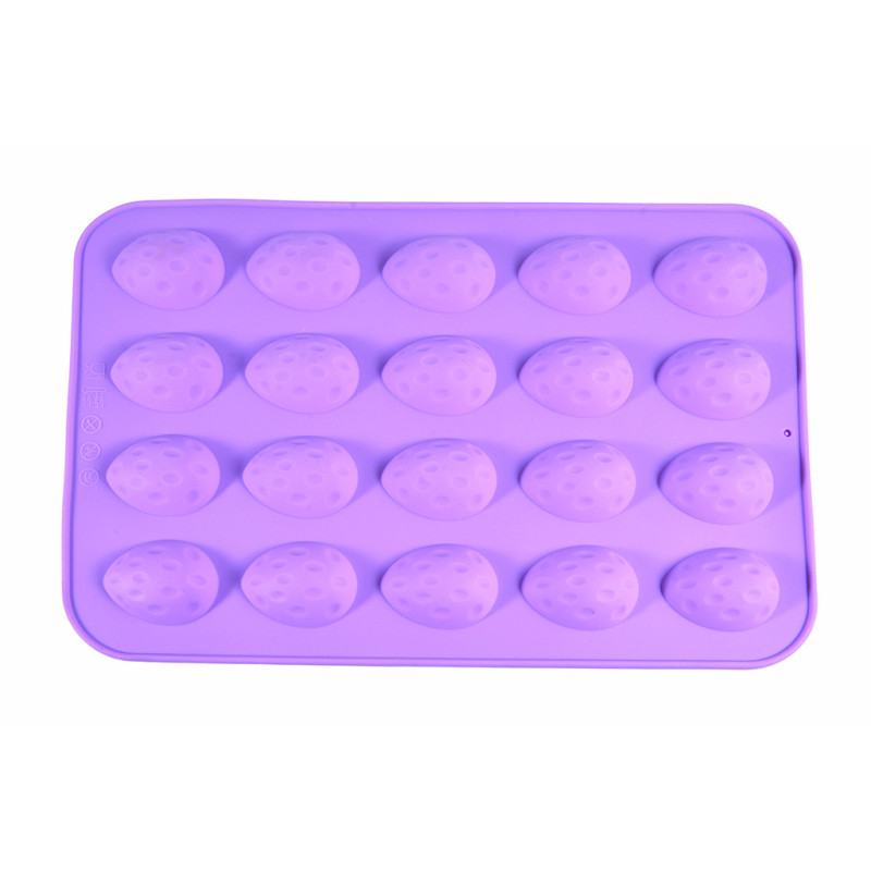 20 cups ice cube and chocolate mold QUAIL EGGS 28x19x1.2 cm (silicone)