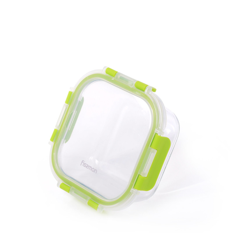 Container with PP lid 13x13x5 cm / 470 ML (borosilicate glass)