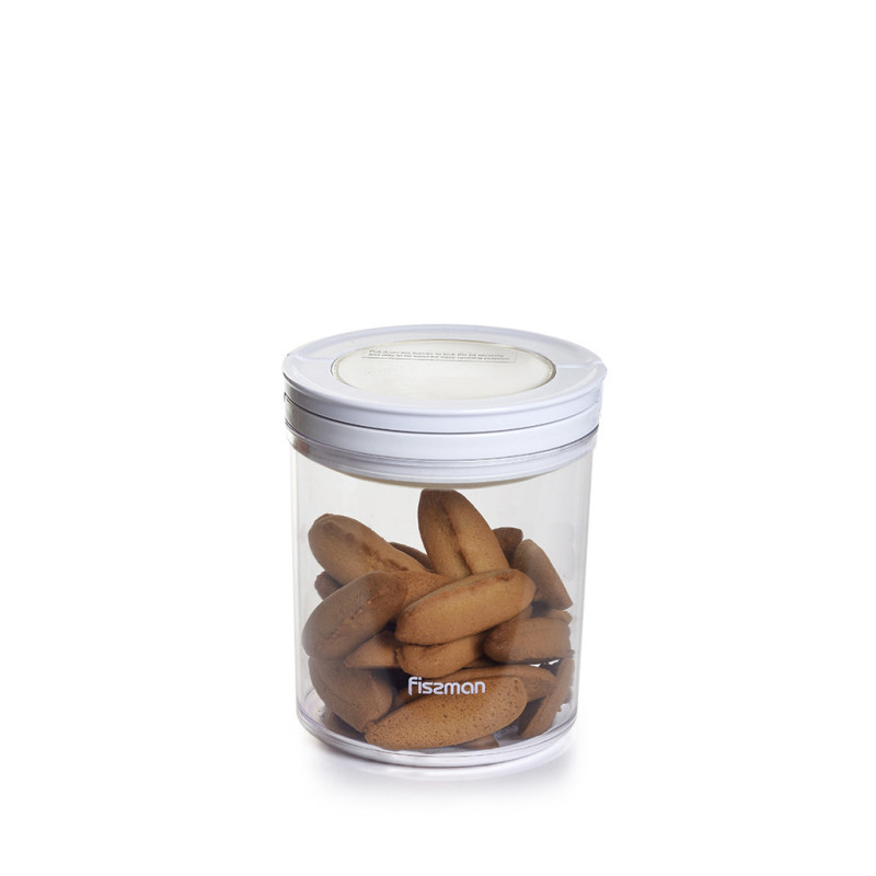 Round flip lock food storage container 105x12 cm / 660 ML (plastic)
