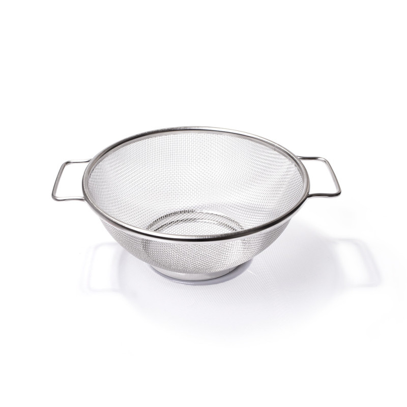 Mesh basket 22 cm with two handles (steel)